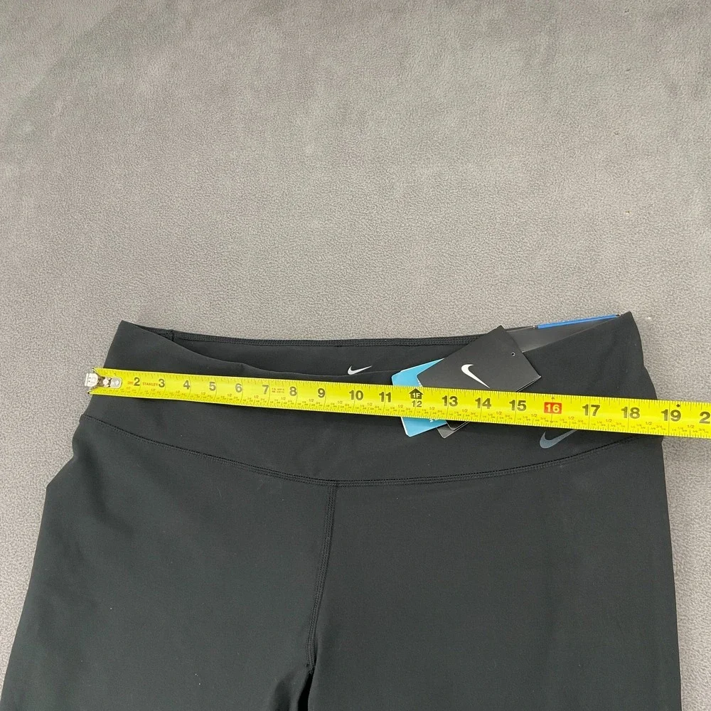 Nike Dri‎ Fit Crop Leggings Womens 2XL Black Stretch Moisture Wicking Tight Fit